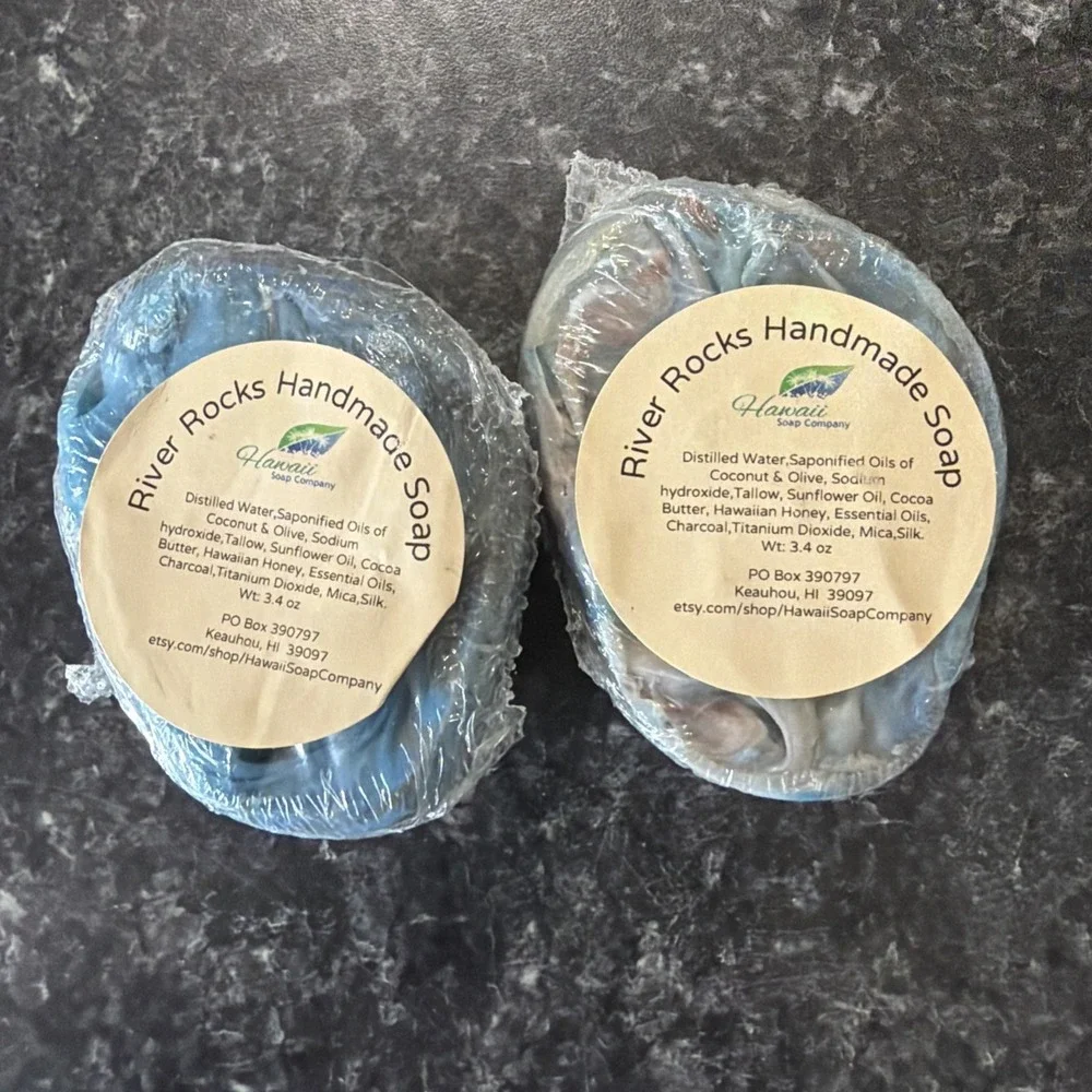 2 River Rocks Handmade Soap Hawaii Soap Company
